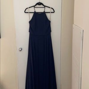 Jenny Yoo Luca navy blue dress